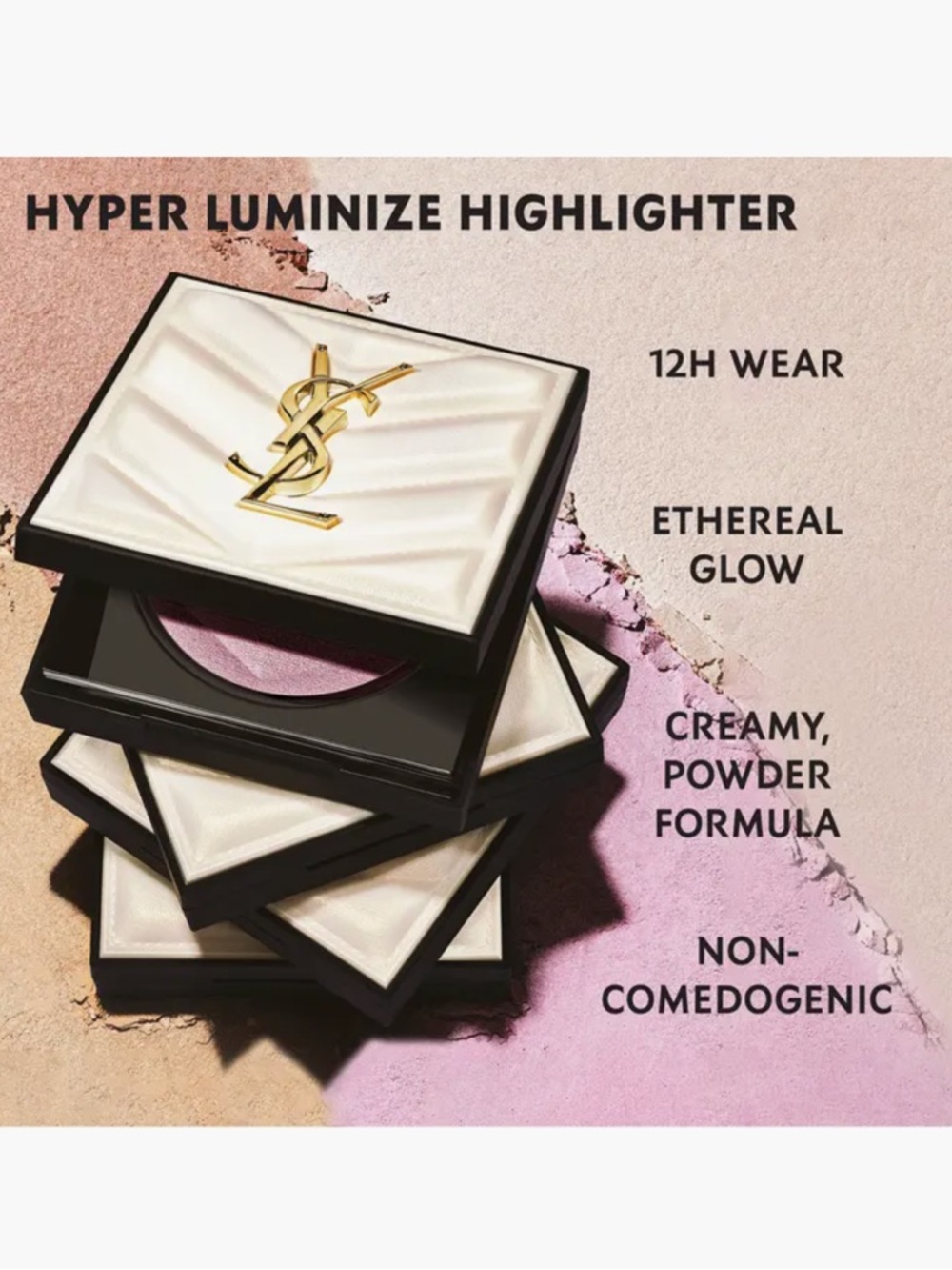 YSL All Hours Hyper Luminize Highlighting Powder 01 Libertine Light - Picture 6 of 9